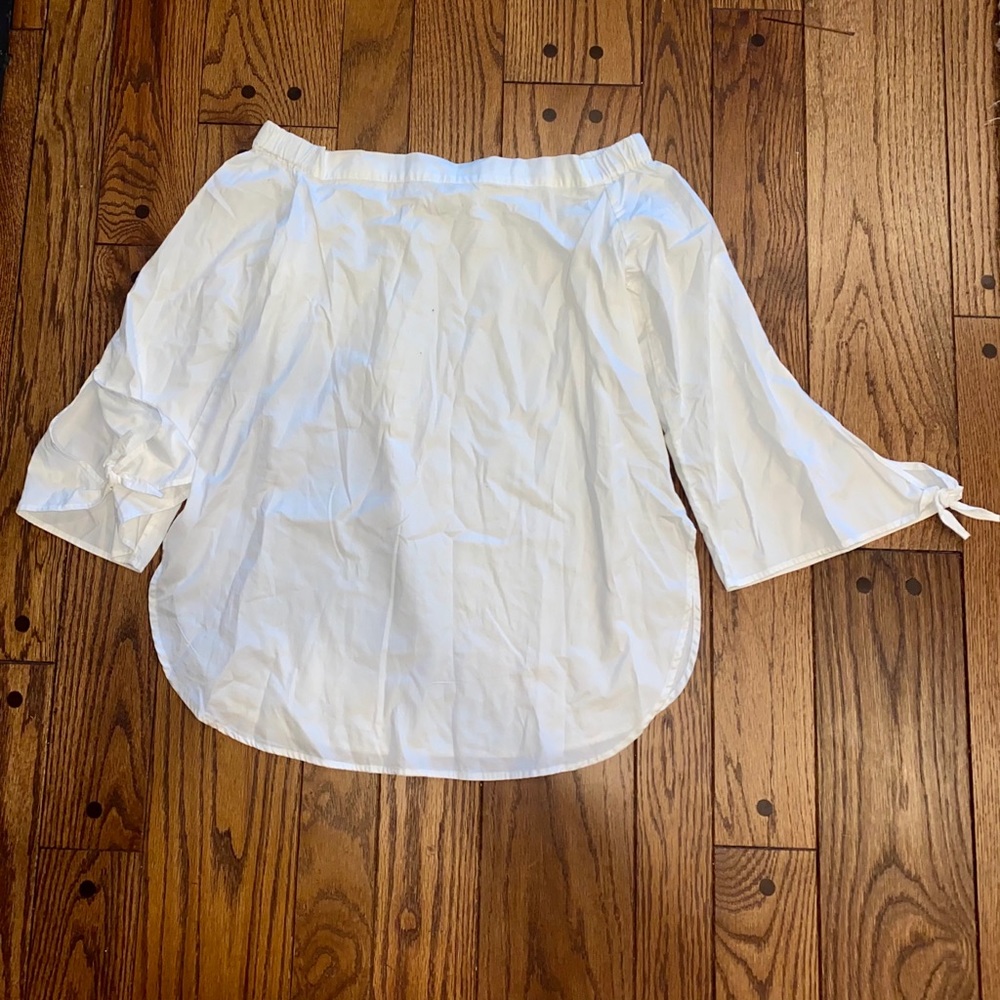 RD Style White Off the Shoulder Blouse